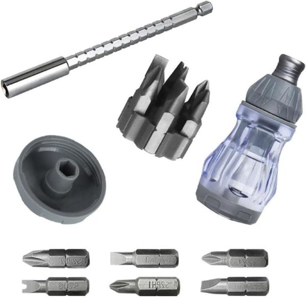 6 In 1 Telescopic Ratchet Screwdriver Kit