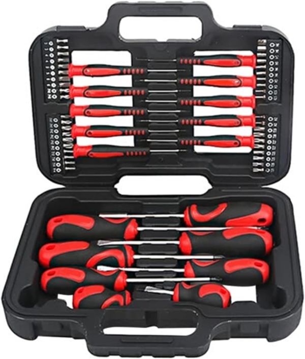 Ultimate Household Hardware Hand Tool Set - 58pcs Screwdrivers Set Repair Tool Kit for Precision Home Repair