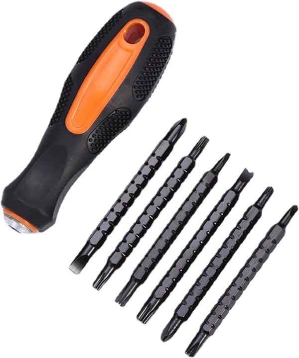 6-in-1 Magnetic Ratchet Screwdriver Set