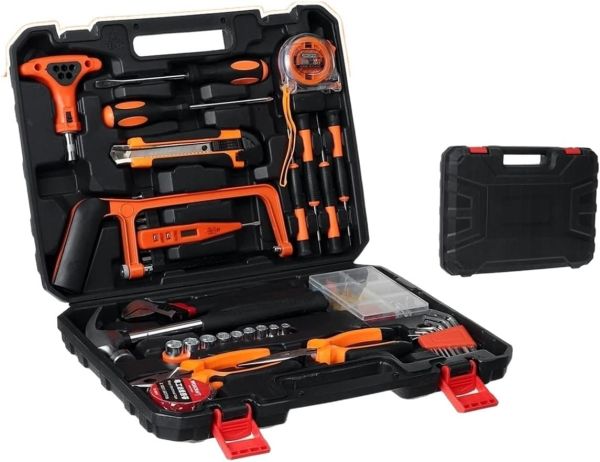 GuriDo 105Pcs Household Repair Tool Kit with Storage Box