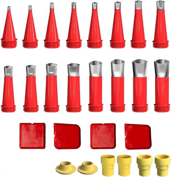 Stainless Steel Caulking Nozzle Applicator Set