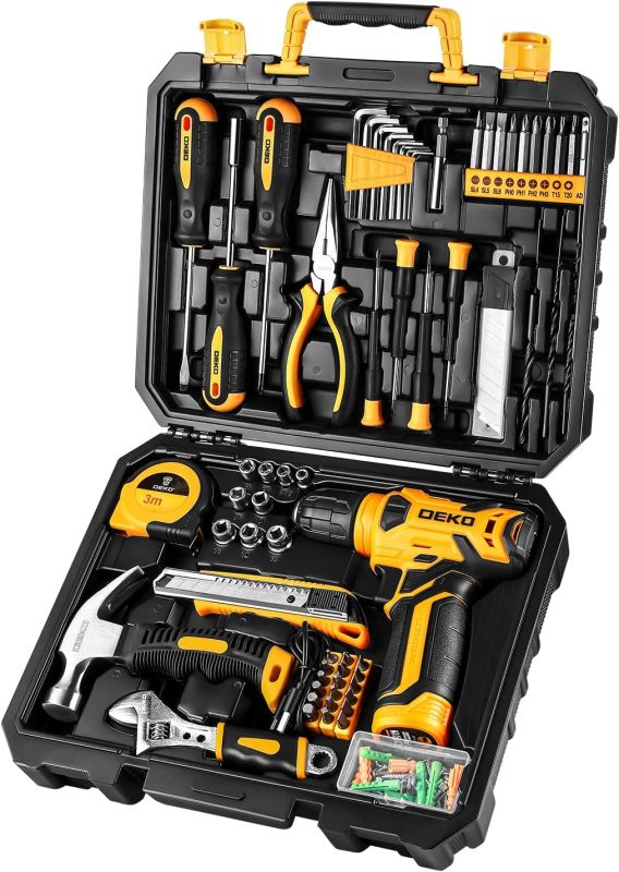 DEKOPRO 126 Piece Power Tool Combo Kits