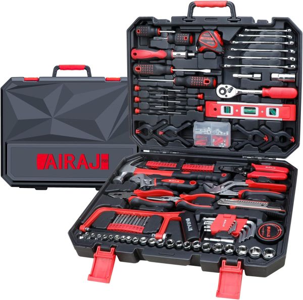 AIRAJ PRO 168 Piece Tool Set Home Repair Tool Kit