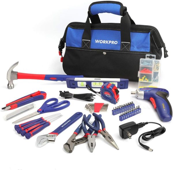 WORKPRO 125-Piece Household Tool Kit