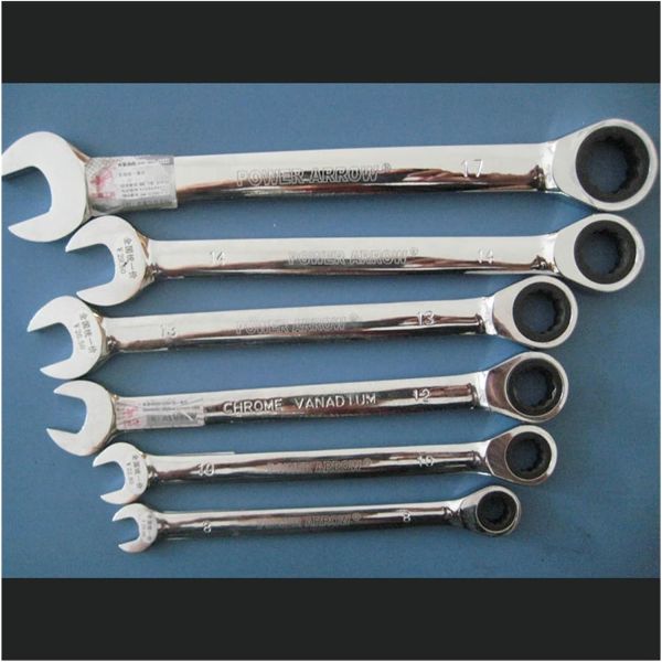 SONNIES Disassembly Tool Open-ended Spanner 8.10.12.13.14.17mm Wrench Set Ratchet Wrench 6-Piece Adjustable Universal Hand Tool Set Auto Repair Home Hand Tools (Color: Fixed wrench set)