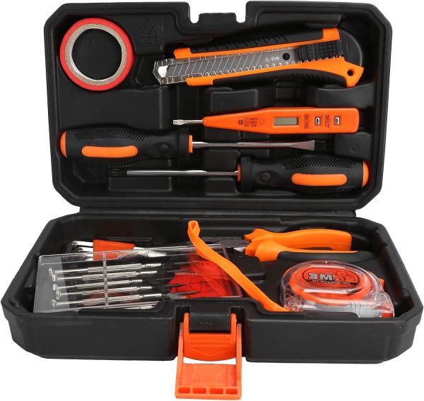 Ultimate Home Repair Tool Kit - Chrome-Vanadium Steel Toolbox Set