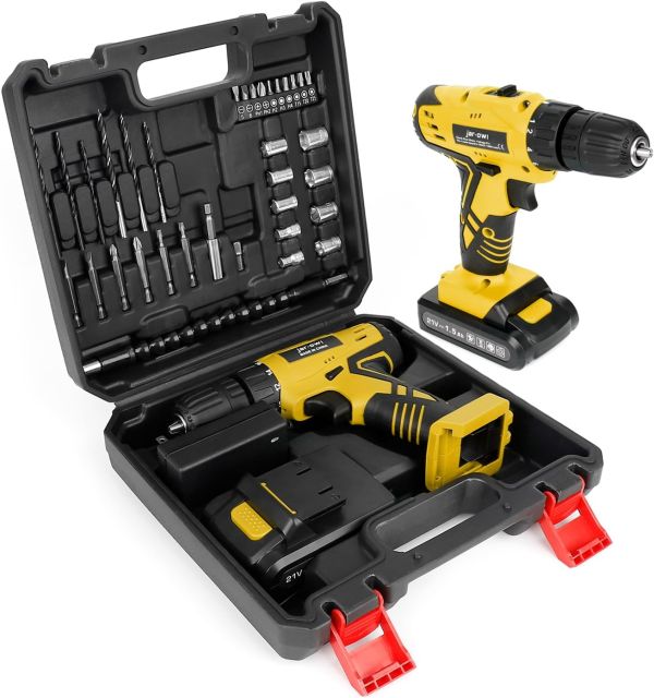 Jar-owl Portable Power Drill Set - Home Repair Tool Kit