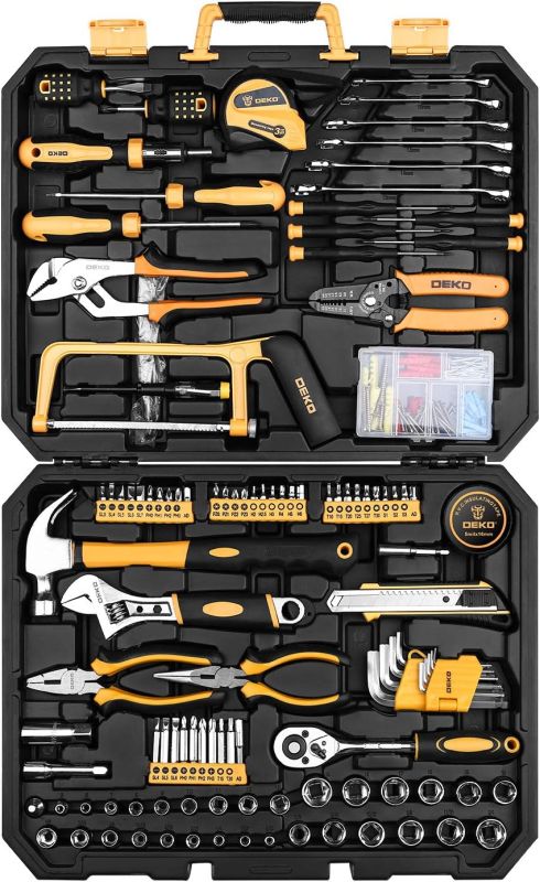 DEKOPRO 198 Piece Ultimate Home Repair Tool Kit