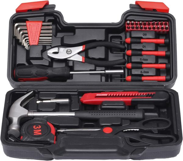 39-Piece Home Tool Kit - Essential Tools for Everyday Repairs