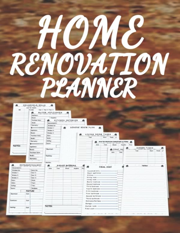 Home Renovation Planner: House Remodeling Projects Organizer