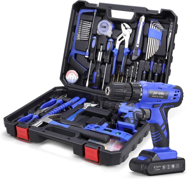 112 Piece Power Tool Combo Kits - Blue