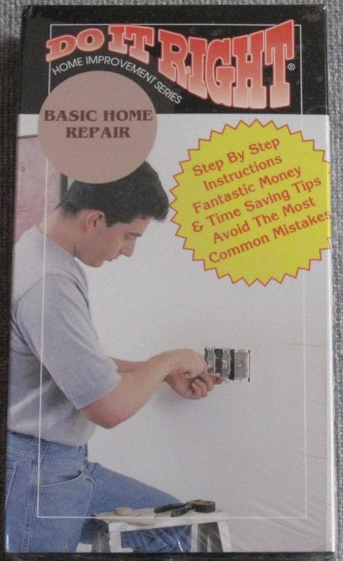 "DIY Pro: Crash Course in Home Repair VHS Tape"