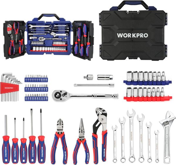 WORKPRO 87 Piece Professional Home Repair Tool Kit