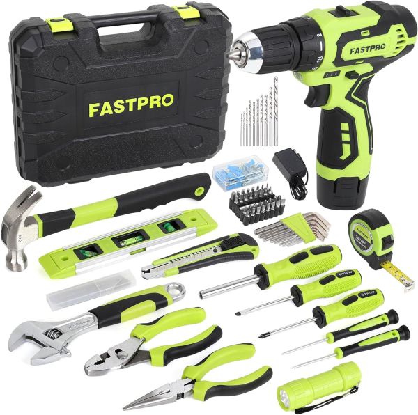 FASTPRO 160-Piece Home Tool Kit - Green