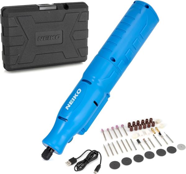 NEIKO Cordless Rotary Tool Kit - Precision Engraving, Cutting, and Polishing