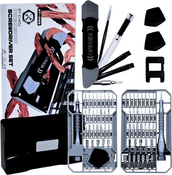 RT Crafts Precision Screwdriver Set 69 in 1 with Art Knife