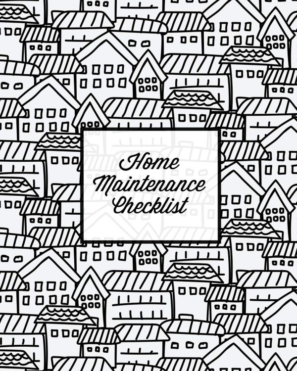 Home Maintenance Checklist Journal